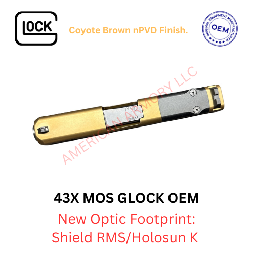 Thumbnail: Glock 43X MOS OEM Slide nPVD Coyote