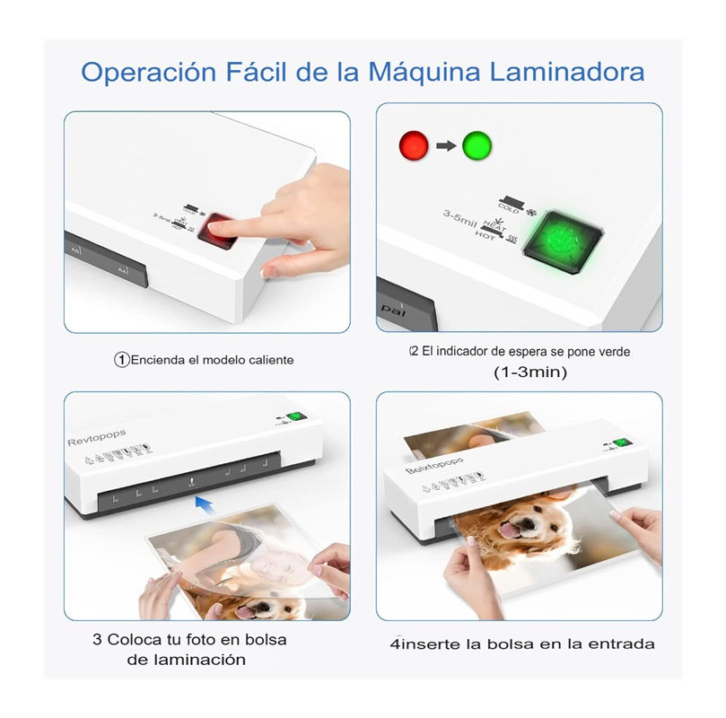 Miniatura: Plastificadora Laminadora Beixtopopo SL266 260W Frío/Calor