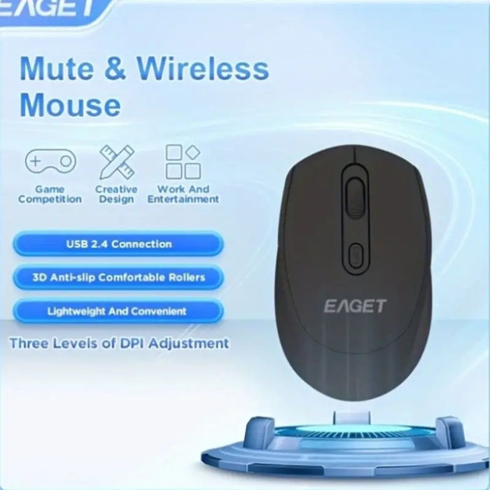 Miniatura: Mouse Eaget Optico 2.4g Inalambro Compatible con Bluetooth