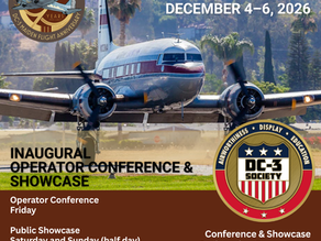 DC-3 Society Announces Dates and Program Details for Inaugural Operator Conference & Showcase