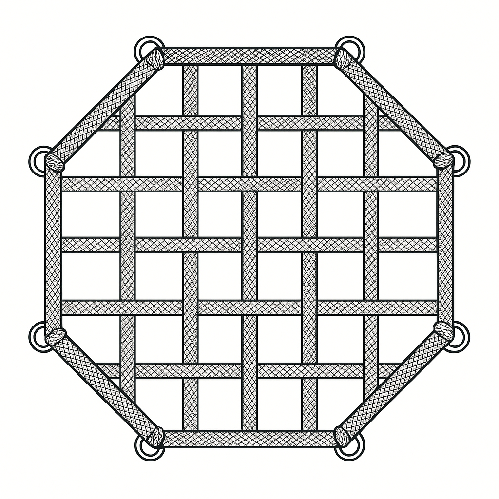 8 Sided Web Cargo Net