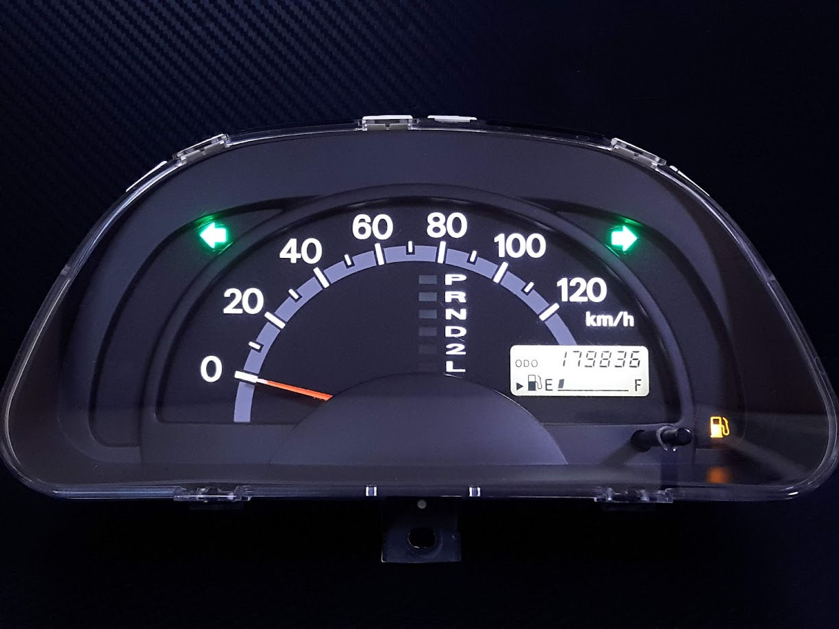 キャリイ DA63T スピードメーター LED打ち替え コンデンサ交換 メンテナンス済み 中古品B 速度計 カスタム LED工房