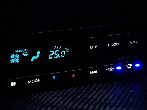 スカイライン GTR R32 BNR32 HCR32 エアコンスイッチパネル LED打替え