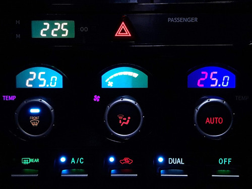 ZN6 86 ZC6 BRZ エアコンパネル LED打ち替え レインボー ZN6 86 ZC6 BRZ エアコンパネル LED打ち替え レインボー ZN6 86