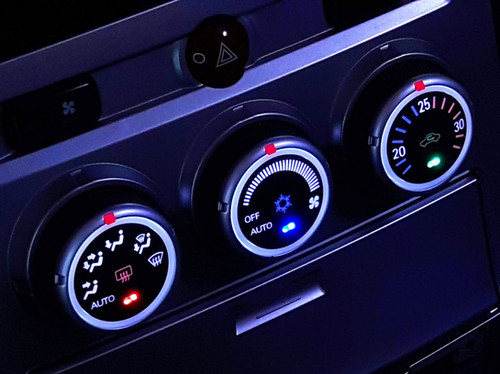 デリカD5 CV5W Visteon制 エアコンスイッチパネル LED打ち替え