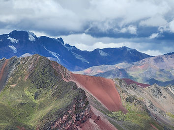 vinicunca mountain, rainbow mountain, red valley