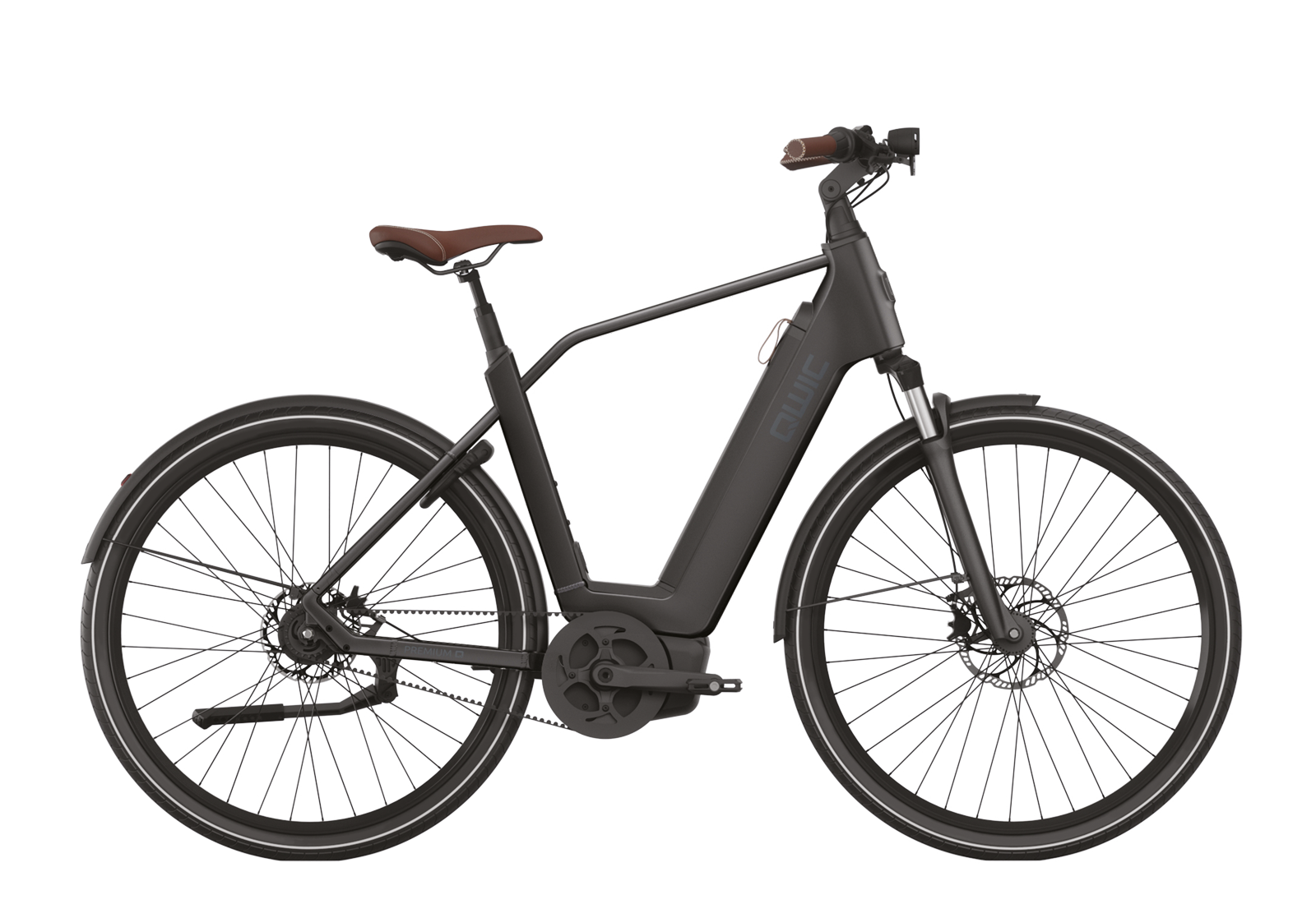 QWIC Premium Q MN8 Belt // Asphalt Schwarz // Diamant-Rahmen