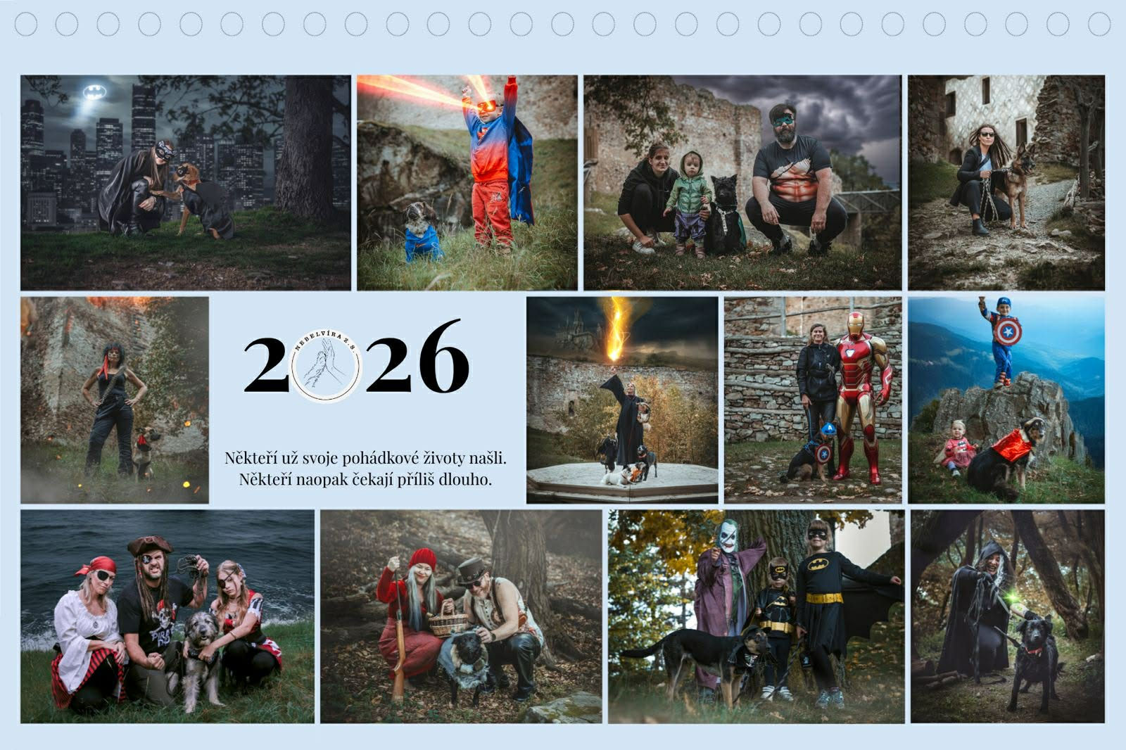 Stolní kalendář - kalendář Superhrdinové 2026
