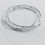 Thumbnail: (3) Twisted Sterling Silver Bangles