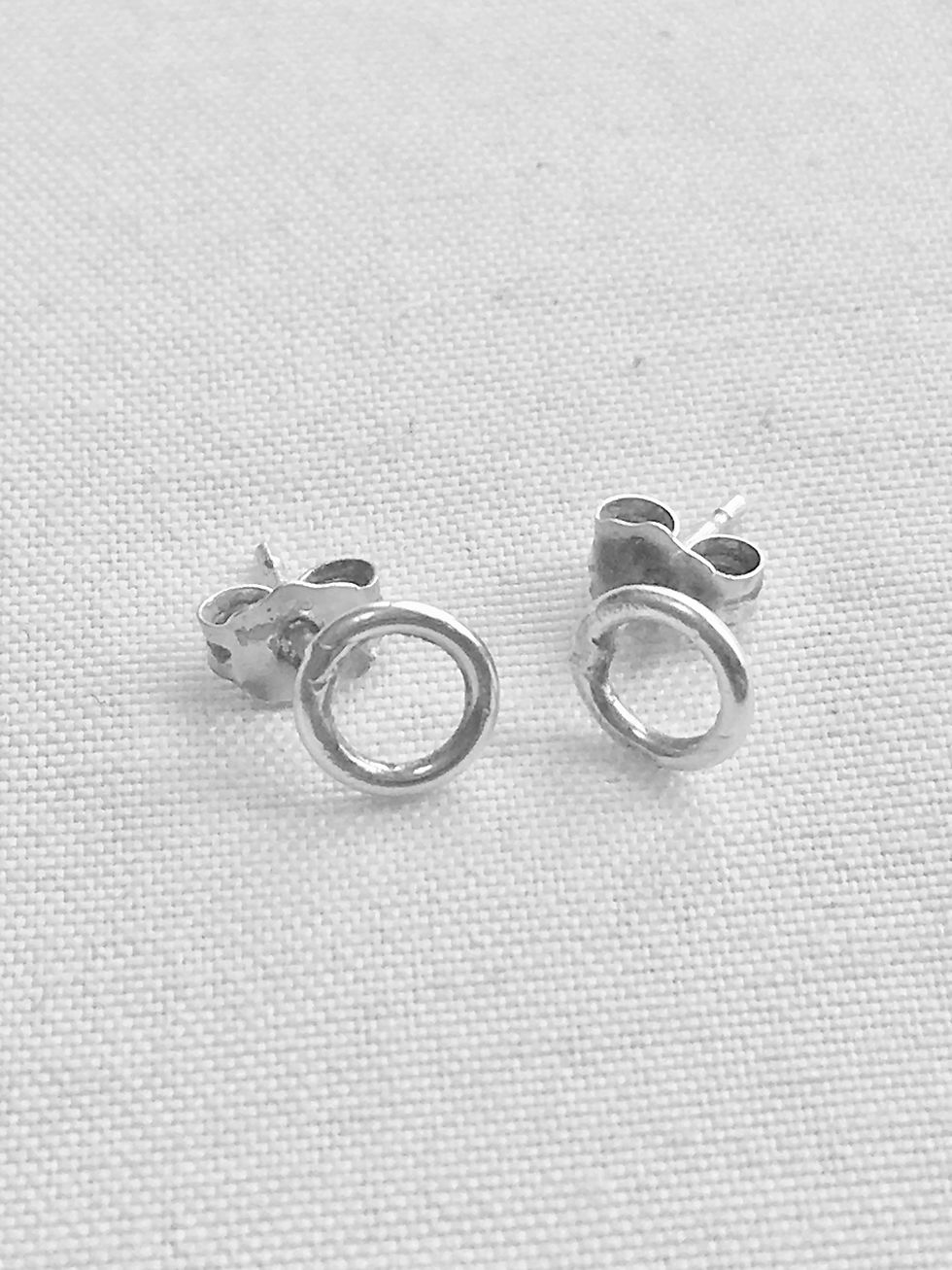 Thumbnail: Sterling Silver Circle Studs
