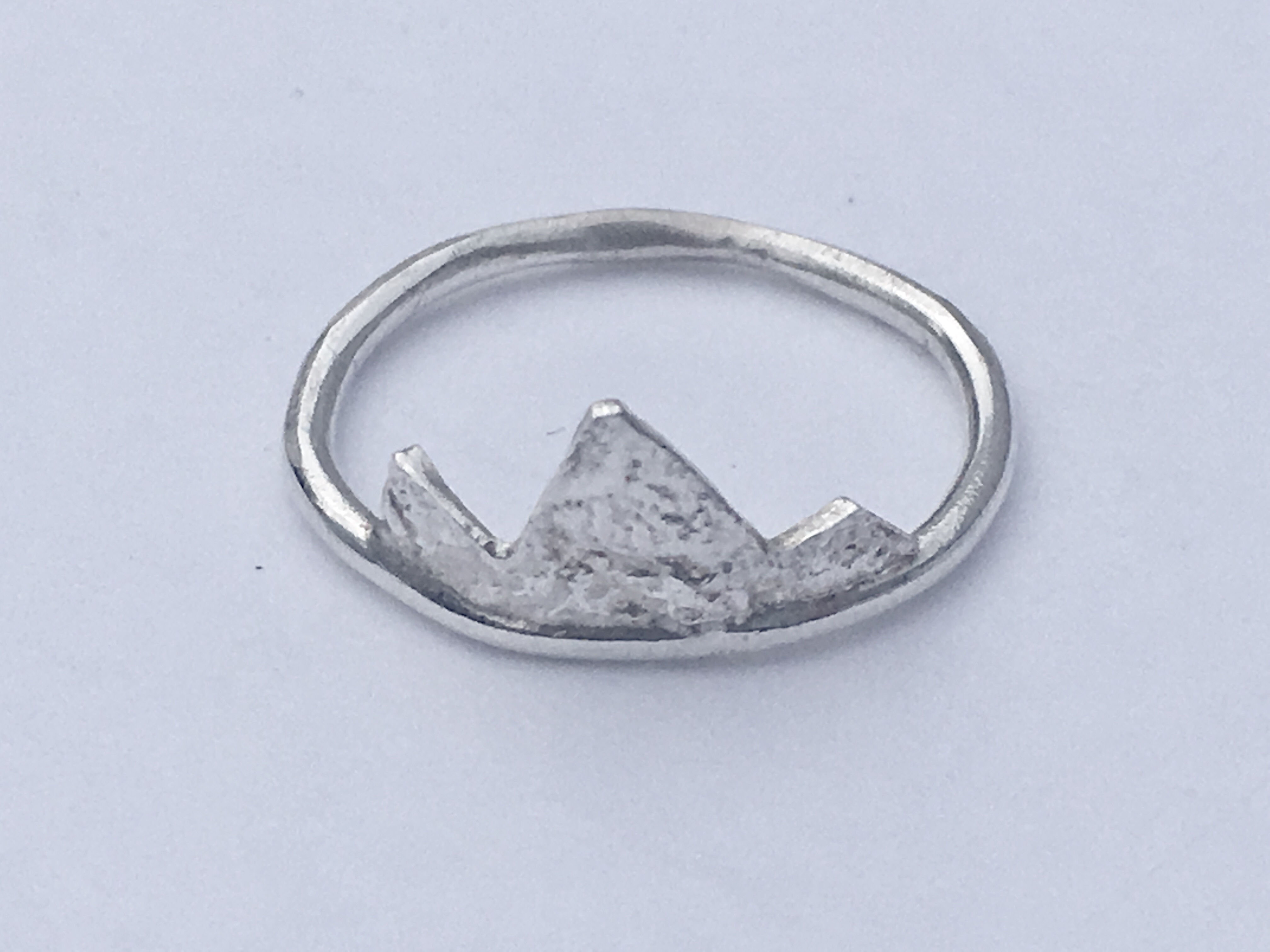Sterling Silver Mountain Ring