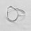 Thumbnail: Hammered Sterling Silver Circle Ring