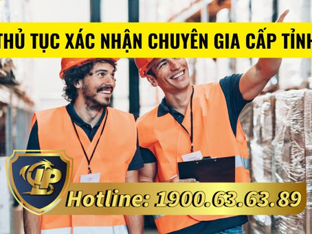 Thủ tục xác nhận chuyên gia cấp tỉnh