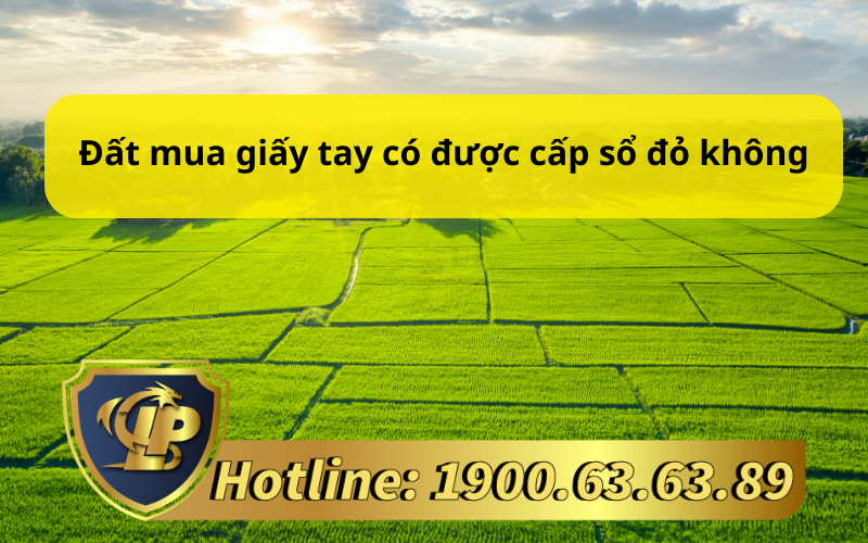 Đất mua giấy tay có được cấp sổ đỏ không