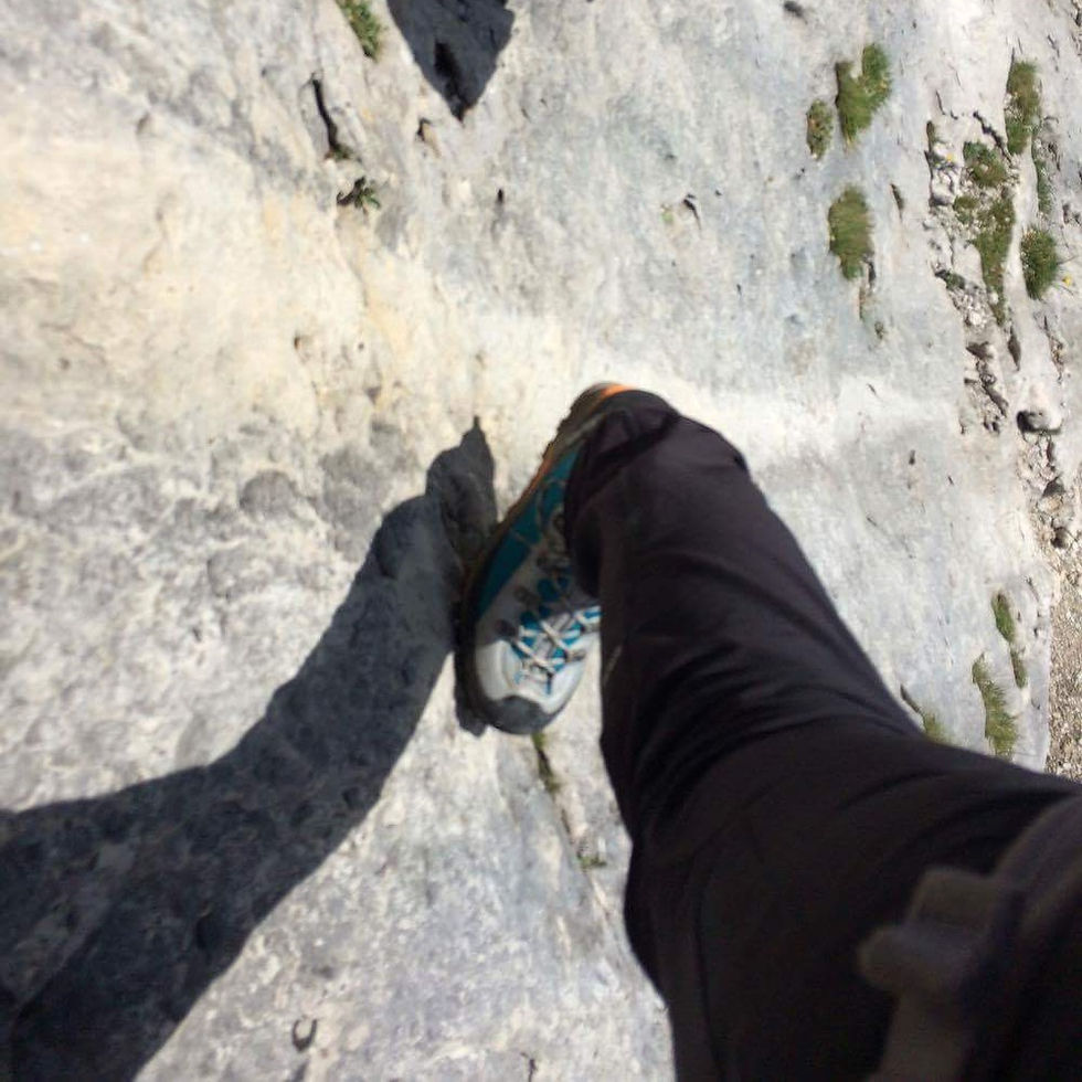 Edging on a hold