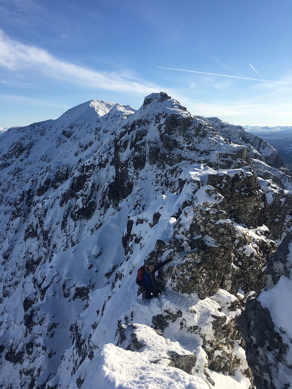 Aonach Eagach with Joe
