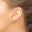 Thumbnail: 14k yg oval tube hoop