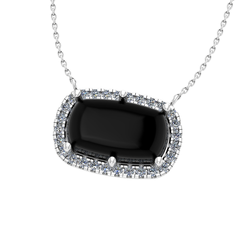 Thumbnail: Black Diamond Halo 4.58ct-.28ctw