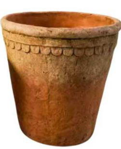 Rustic Scalloped Edge Pot - Extra Large