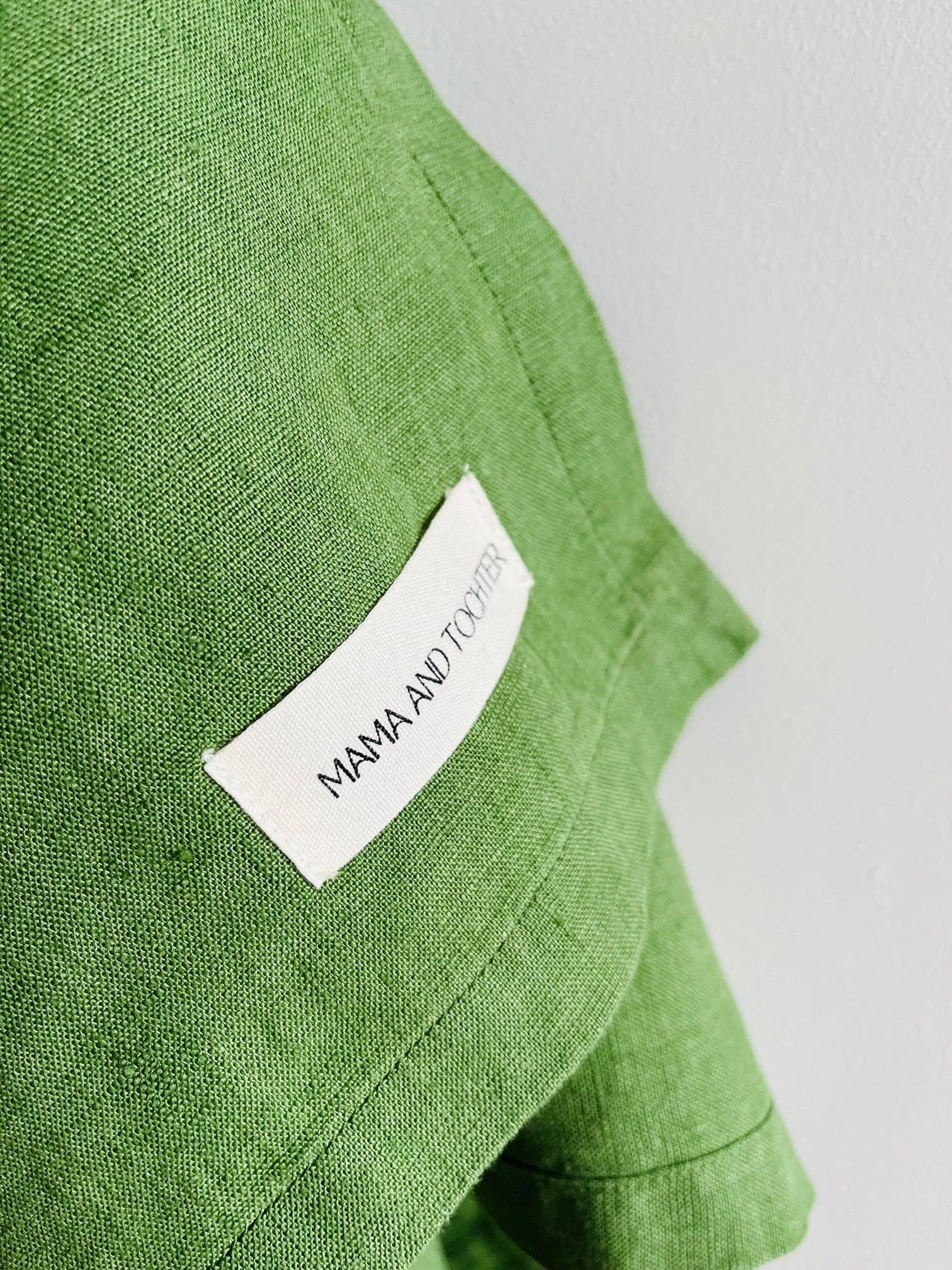 Pure French Linen Tea Towel - Celtic Green