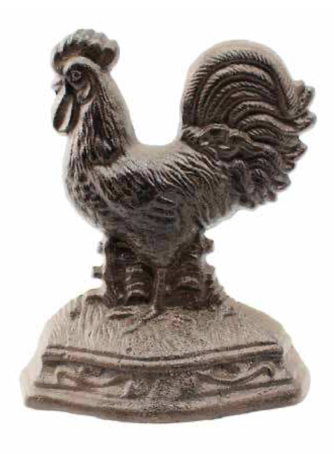 Rooster Cast Iron Door Stopper