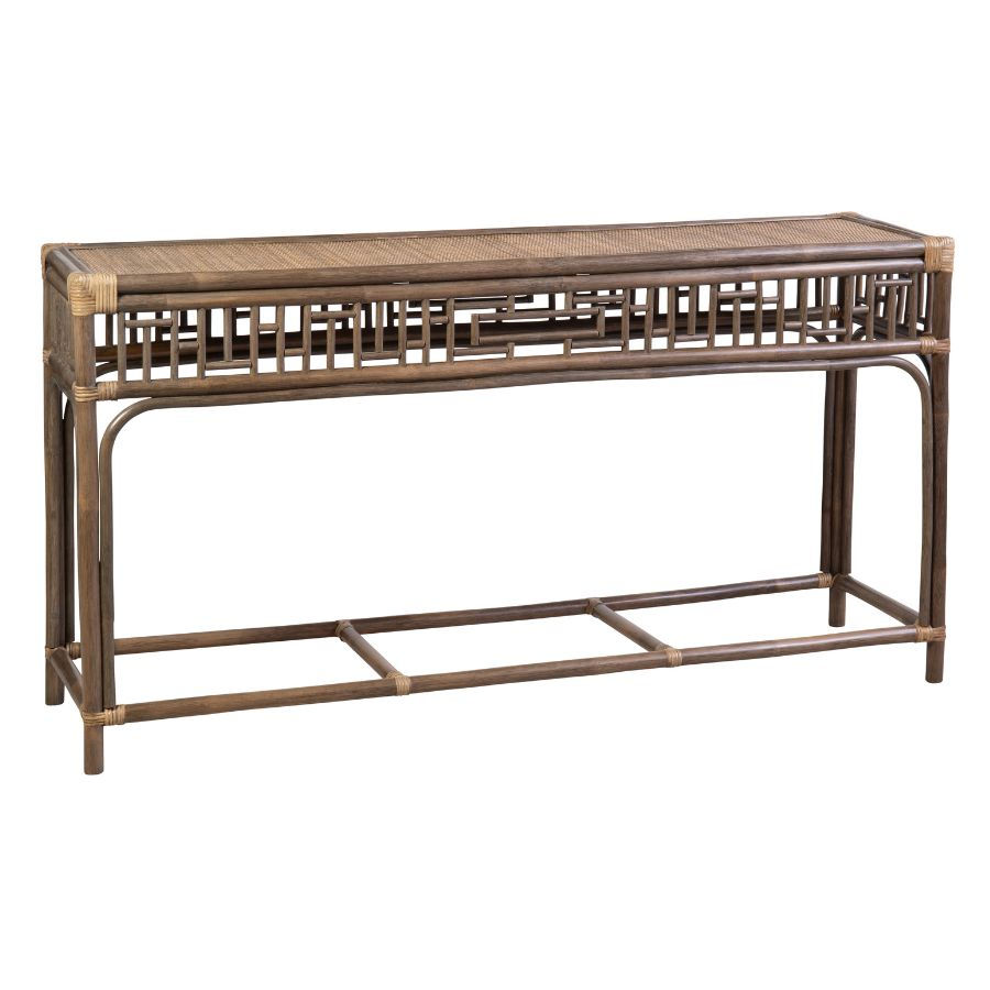 MARINA RATTAN CONSOLE TABLE 150CM