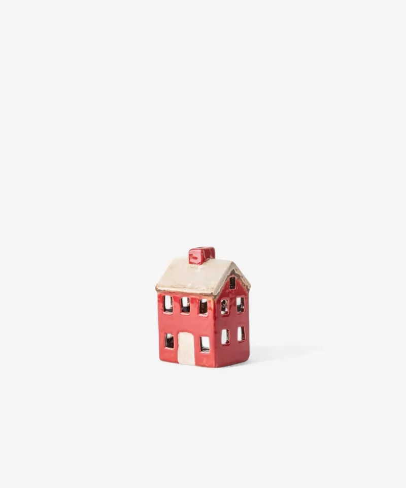 Alsace Petite Tea Light Chalet Red Cream - YA0088