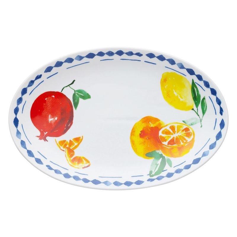 Positano Oval Serving Platter 32cm Citrus