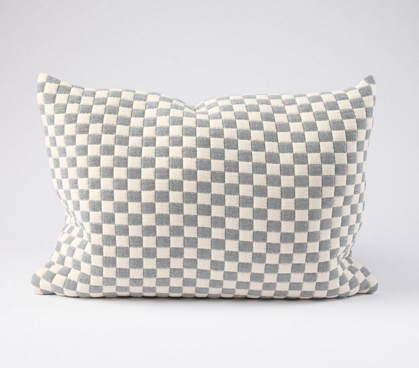 Gambit Long Lumbar Off White/Blue - Cover / 120x40cm