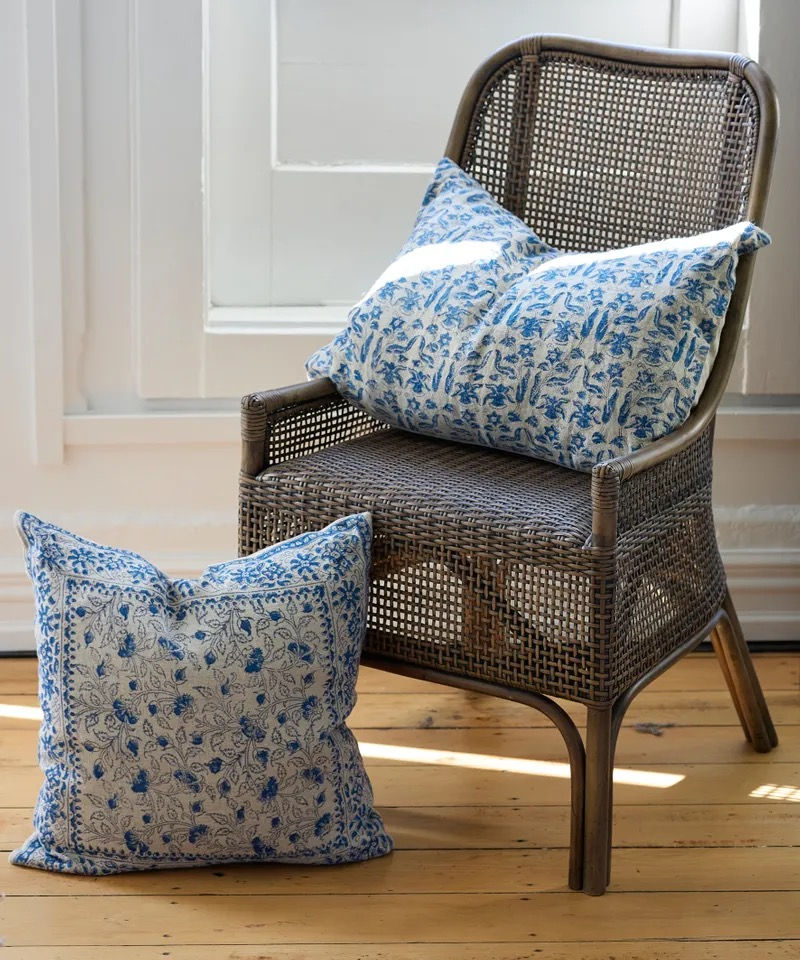 Thumbnail: Petro Floral Azure Cushion
