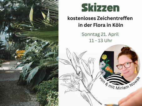 Einladung zum kostenlosen Zeichentreff in der Flora in Köln