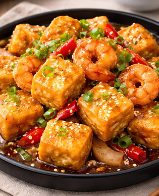 Seafood Tofu with Spice Butter Sauce