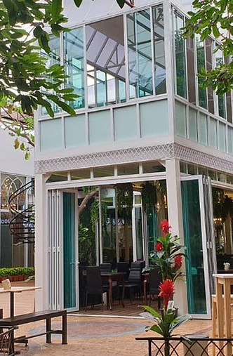 เข็มเหล็กต่อเติมร้านอาหาร บ้านเทียนหอม