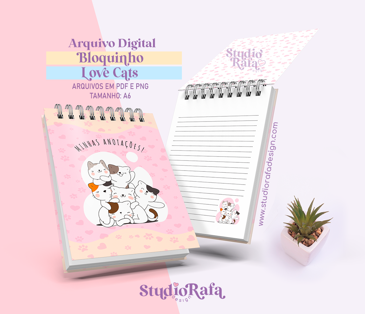 Bloco Gatinhos - A6 (arquivo digital)