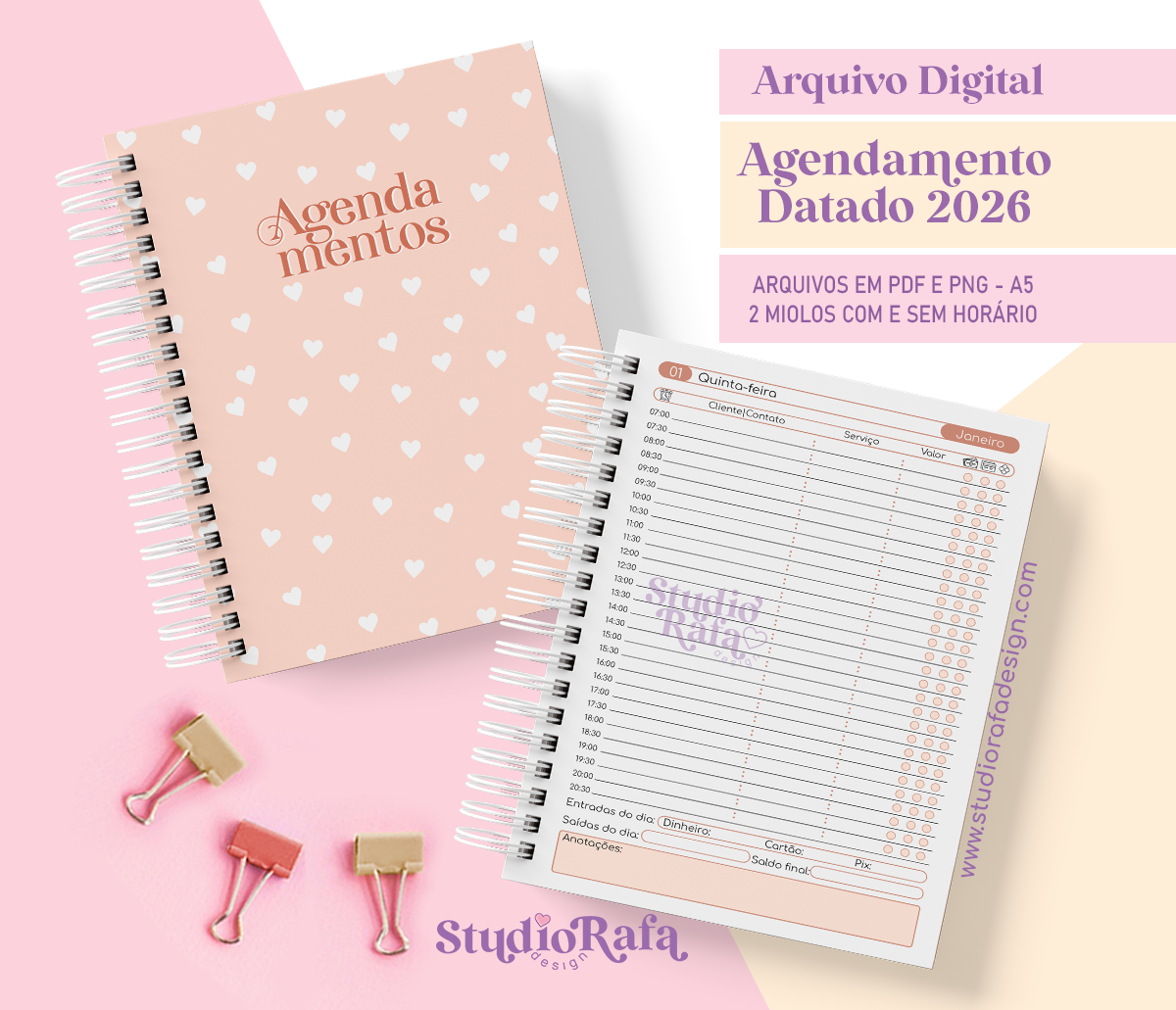 Agendamento Datado 2026 Nude (arquivo digital)