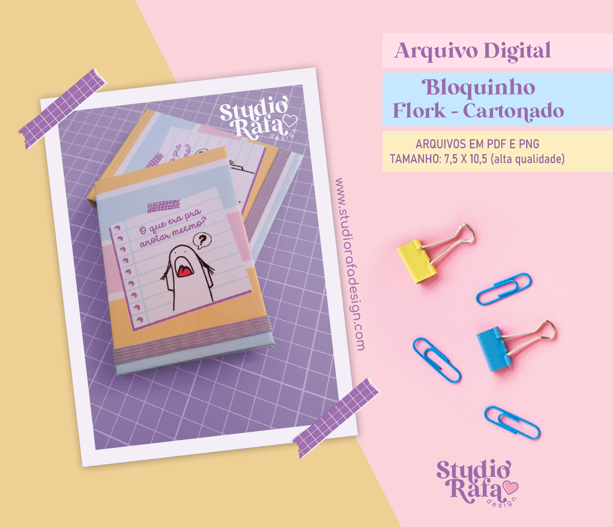 Bloquinho Cartonado Flork (arquivo digital)