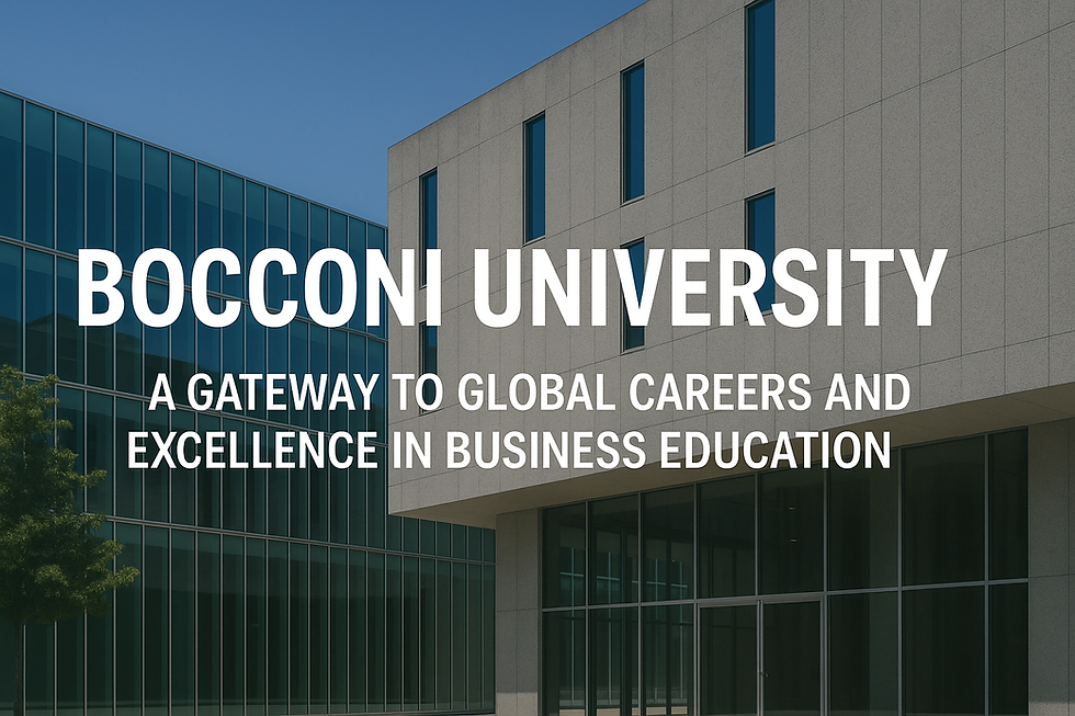Bocconi University: A Gateway to Global Careers and Excellence in Business Education