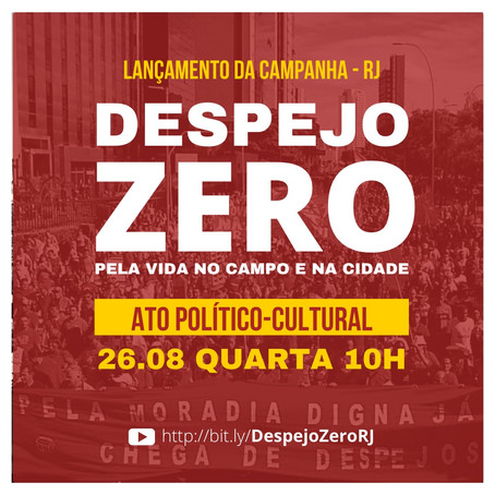 Despejo Zero | Ato político cultural RJ
