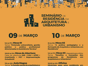 Santa Catarina | Seminário de Residência em Arquitetura e Urbanismo