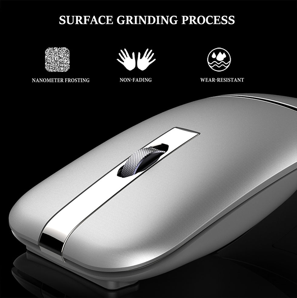 Thumbnail: Wireless Bluetooth Arc Mouse Computer Rechargeable Silent for Travel Cordless La
