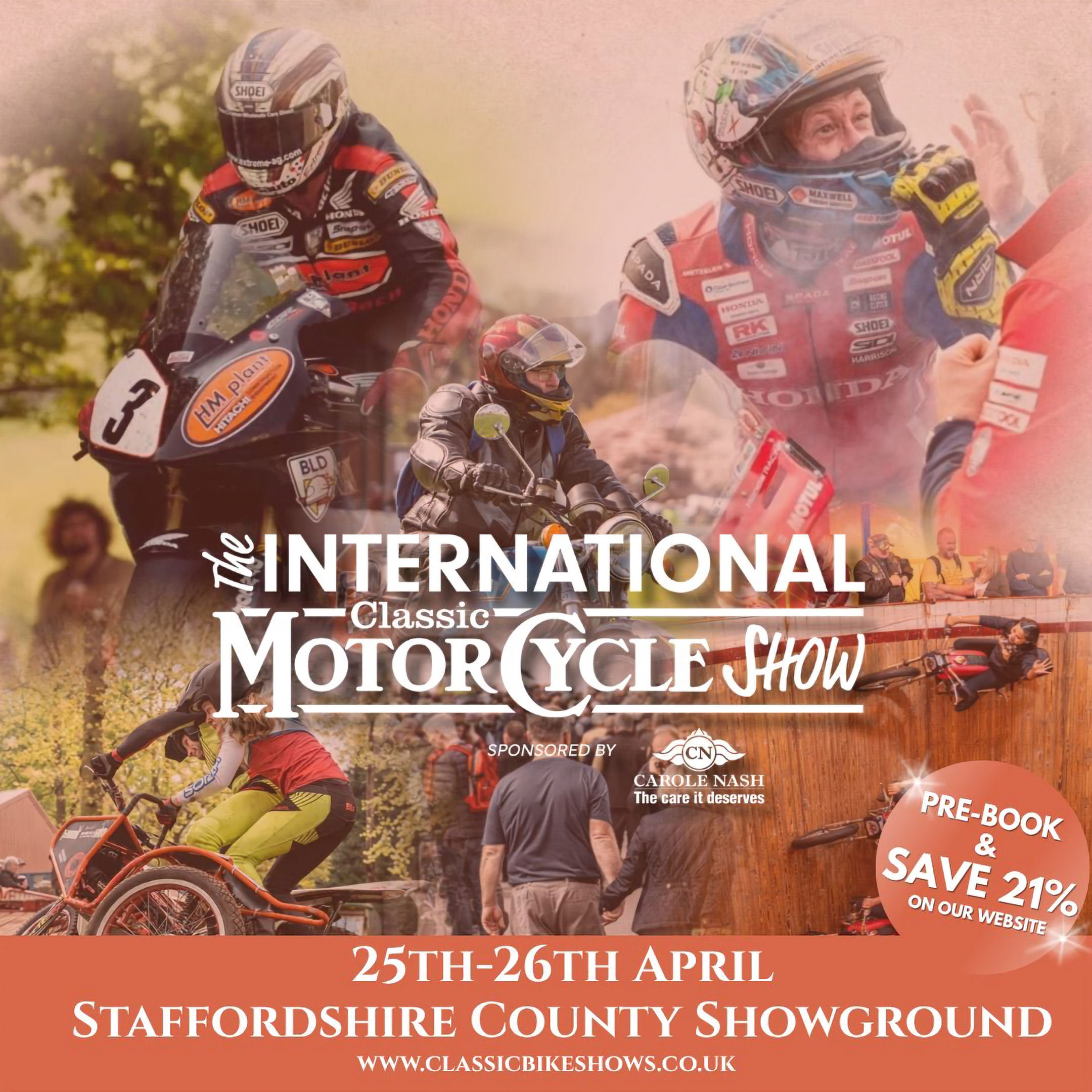 WIN A PAIR OF TICKETS TO THE INTERNATIONAL CLASSIC MOTORCYCLE SHOW STAFFORD