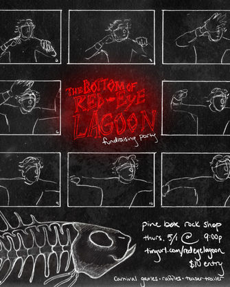 The Bottom Of Red Eye Lagoon 🎣
Thursday, May 1st 9PM
Come out to party and support a new animated short film, The Bottom of Red-Eye Lagoon!
Themed carnival games, raffles (including Lagoon merch), signature drinks, and the first look at Red-Eye Lagoon as we premiere our teaser trailer.
$10 entry!
Featuring 🎬
Emory Kemph
@photographicemory
Zein🦇
@thezeinkaram
Lucas Castro-Cruz
@homorobotoco