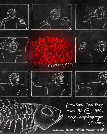 The Bottom Of Red Eye Lagoon 🎣
Thursday, May 1st 9PM
Come out to party and support a new animated short film, The Bottom of Red-Eye Lagoon!
Themed carnival games, raffles (including Lagoon merch), signature drinks, and the first look at Red-Eye Lagoon as we premiere our teaser trailer.
$10 entry!
Featuring 🎬
Emory Kemph
@photographicemory
Zein🦇
@thezeinkaram
Lucas Castro-Cruz
@homorobotoco