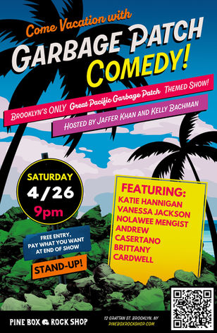 Saturday, April 26 · 9 pm
No cover and happy hour specials for RSVP's.
Hot lineup this Saturday in Bushwick. Free entry, pay what you want at exit, happy hour specials, and karaoke after.
Comedians from Colbert, SNL, Comedy Central and more!
Hosted by Jaffer Kahn and Kelly Bachman.
Featuring ⭐️
Katie Hannigan
@katiehanniganforever
Vannessa Jackson
@veryvannessa
Nolawee Mengist
@nolawee
Andrew Casertano
@andrewletsconnect
Brittany Cardwell
@brittonuscardwell