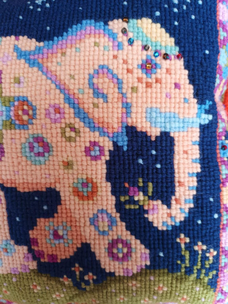Thumbnail: Elephant Moon Tapestry Kit  by Animal Fayre Designer Tapestry Kits 