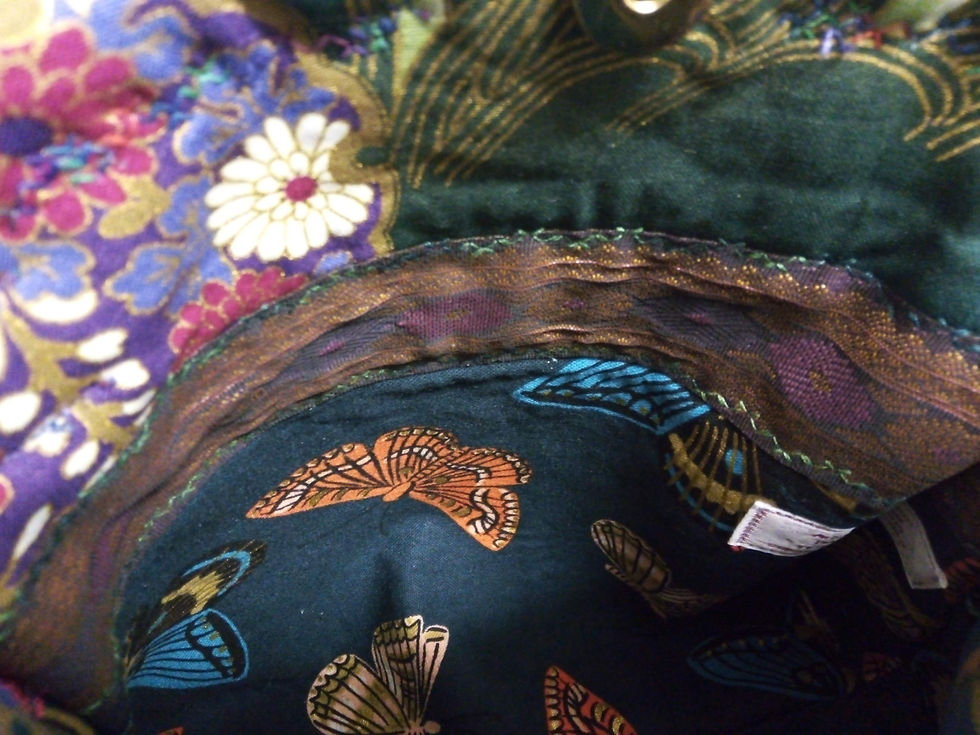 Thumbnail: Japanese Fabric Bag, Geisha,, Quirky, Unique, Embroidered Bag