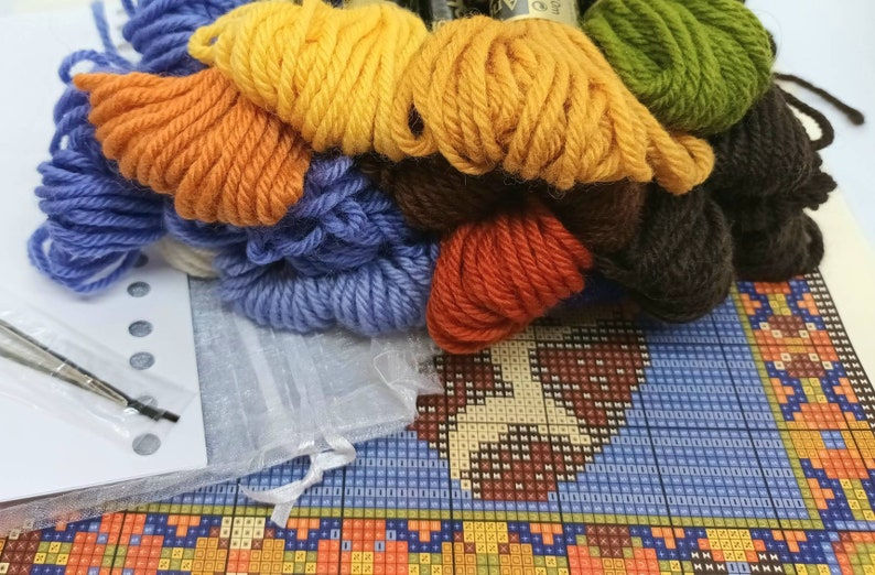 Thumbnail: Tiger Moth Tapestry Kit,  by Animal Fayre Designer Tapestry Kits 