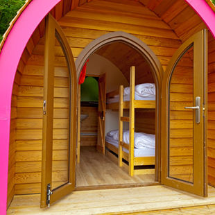Inside Glamping Pod