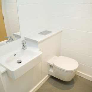 ensuite toilet and sink