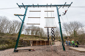 A High Ropes tower with a variety of activities